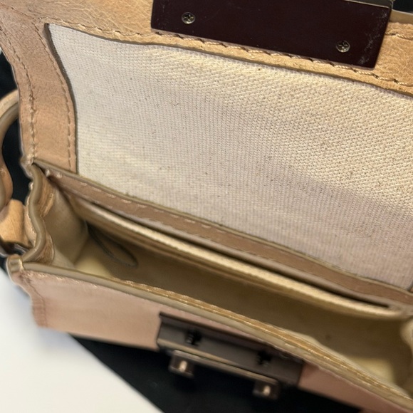 Frye Beige Nude Leather Mini Bag - Picture 6 of 8
